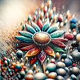 thumbnail image 1 of Fleur Perlée Scintillante - Peinture Diamant DIY, 1 of 6