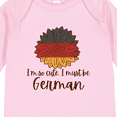 thumbnail image 4 of Inktastic I'm So Cute, I Must be German Sunflower Boys or Girls Long Sleeve Baby Bodysuit, 4 of 5