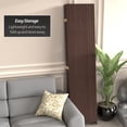 thumbnail image 4 of Oriental Furniture 7 ft. Tall Woven Fiber Room Divider - Dark Mocha - 6 Panel, 4 of 5