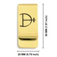 thumbnail image 2 of Stainless Steel Magnesium Alchemy Symbol Classic Slim Money Clip Credit Card Holder, 2 of 2
