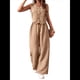 thumbnail image 2 of Conjuntos de 2 Piezas para Mujer: Chaleco de , Conjuntos Casuales Elegantes, Pantalones de Pierna , Trajes. Caqui L, 2 of 8