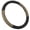 Beige / Black, variant on BDK Sporty Two Tone Ergonomic Grip Steering Wheel Cover - Plush Leather Grip for Standard Size Wheels 14.5-15 inch Blue/Black