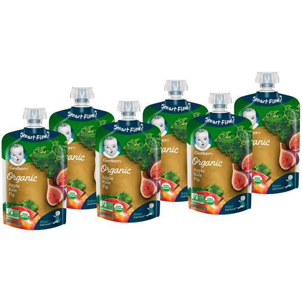 Gerber 2nd Foods Organic Apple Kale Fig Baby Food, 3.5 oz