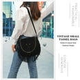 thumbnail image 6 of Women Fringe Hobo Bag Retro Tassel Shoulder Bag Fringe Purse Suede Tassel Hippie Saddle bag, 6 of 6