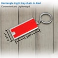 thumbnail image 5 of 10 Flashlight Keychains Pack - Rectangle, Plastic - Red, 5 of 5