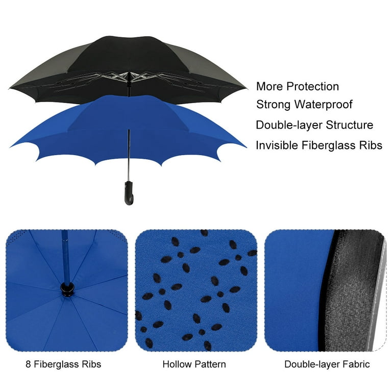 HAWEE Inverted Umbrella for Rain Auto Open and Close Flolding Car