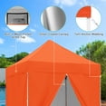 thumbnail image 6 of INTER HUT 5x5 Outdoor Pop up Canopy Gazebo with 4 Removable Sidewalls, Instant Easy Set up Outdoor Canopy Commercial Sun Shelter with Carry Bag, Orange, 6 of 10