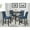 Blue, variant on Counter Height Stools ( Of 2), Tan Cotton Fabric, Nailhead Trim, Hardwood 2 With Fabric Seat & Charming Trim