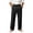 Black, variant on Akiihool Mens High Waisted Trousers Men's Straight Fit Flat Front Chino Pant Khaki,M