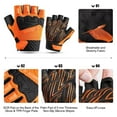 thumbnail image 4 of INBIKE Half-Finger Bicycle Gloves Unisex MTB Biking Gloves Orange, 4 of 7