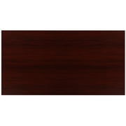 Flash Furniture Tiverton Industrial Modern Desk - مكتب الصف التجاري مكتب الكمبيوتر ومكتب المنزل - 47 Long (Mahogany / Black)