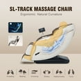 thumbnail image 5 of MassaMAX 2026 Version Full Body Massage Chair, Zero Gravity Recliner with SL Track, Heating Function, Beige/Brown, 5 of 8