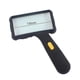 thumbnail image 1 of Hand-held Rectangular Magnifying Glass, LED Light Magnifier, 10X Reading Magnifying Glass for Seniors, Low Vision, Macular Degeneration, 1 of 5