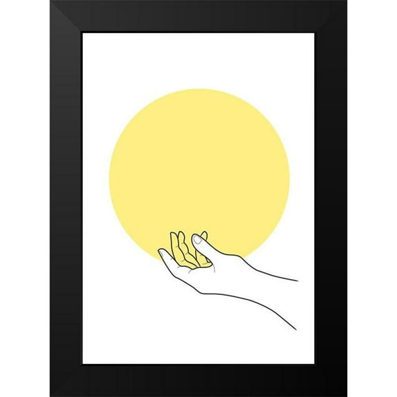Artographie Studio 11x14 Black Modern Framed Museum Art Print Titled - Sun in Hand