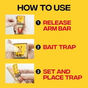 Victor Wide Pedal Mouse Trap - Wooden Mouse Trap - Easy to Use - 2 Pack