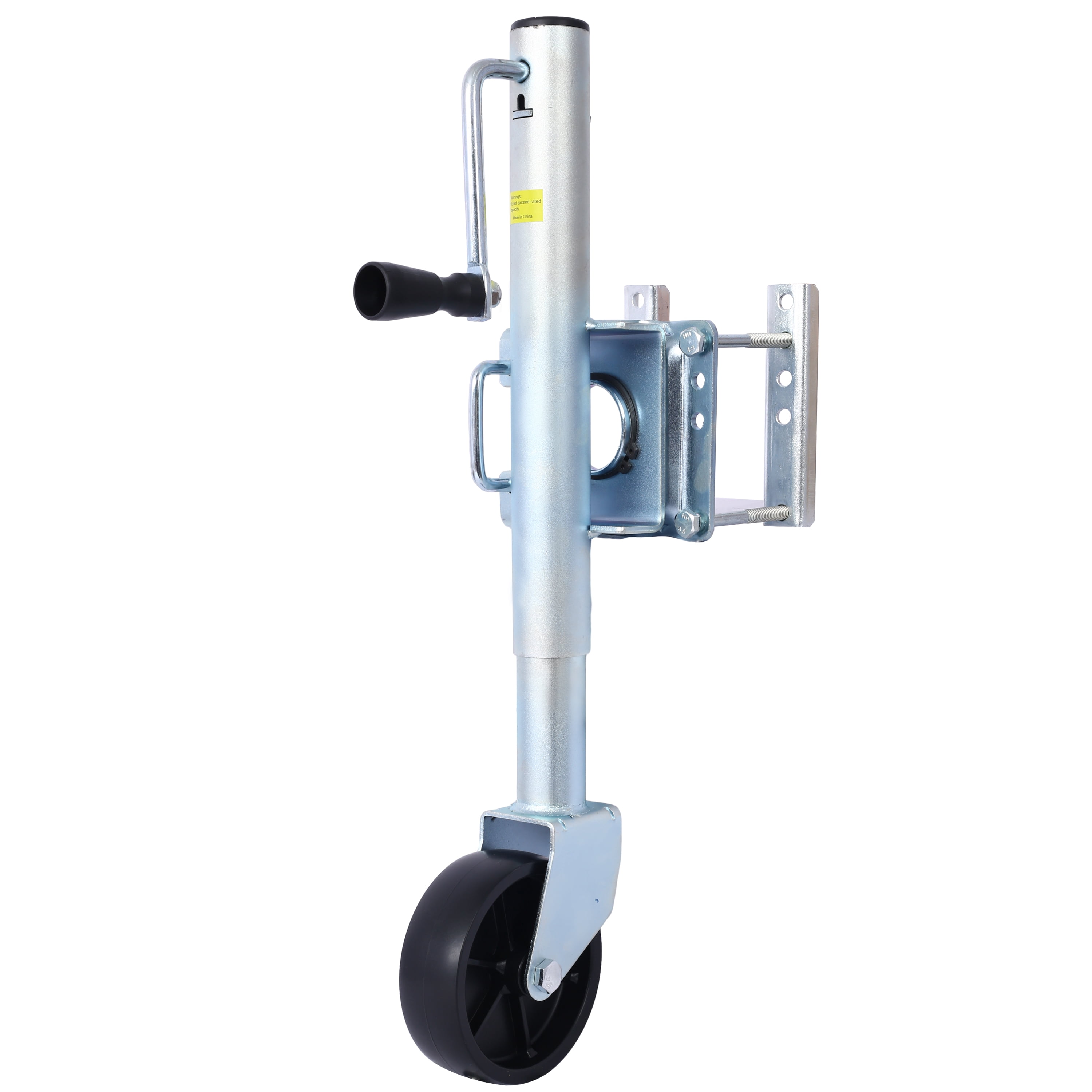 Trailer Jack 32.8 in, Bolt-on Tongue Jack 1000 lb Capacity with Wheel and Handle for Boat, RV, Utility Trailer