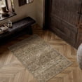 thumbnail image 4 of BERTHMEER 2'x3' Small Area Rugs for Bathroom Doorway Bedroom Entryway Kitchen Dorm Entrance Vintage Non Slip Washable Oriental Traditional Floral Rugs,Gradient Brown, 4 of 6