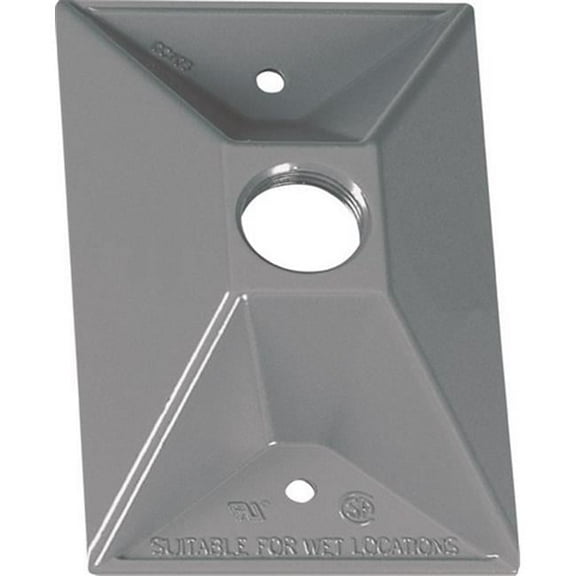 14371 1 Gang Gray Weatherproof Lampholder Cover