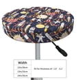 thumbnail image 4 of KLL Cartoon Space 1 Round Bar Chair Cushion Cover 14 inch ,Bar Stool Protector with Elastic, Soft Washable, 4 of 6