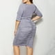 thumbnail image 3 of Vestido de Verano de Manga Corta para Mujeres de Verano Sexy de Tamaño Grande Vestido de Cuello en V de Color Sólido, Poliéster, 3 of 6