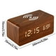 thumbnail image 2 of Reloj digital de carga inalámbrica de madera, Reloj de mesa de carga inalámbrica de madera, Reloj de madera inteligente LED con caracteres blancos, Madera Marrón, 2 of 2