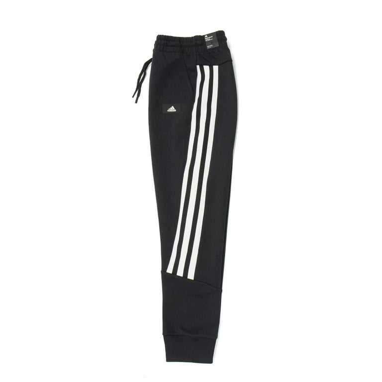 Adidas Men\'s Future Icons Three Stripes Pants, Black \\ White,2XL - US