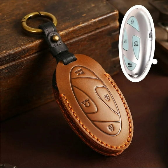 Car Key Case for Hyundai Grandeur GN7 2023 Kona Ev 2023 Leather Car Smart Romote Key Fob Cover Accessories Protection