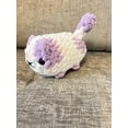 thumbnail image 6 of Mini Loaf Cat | Hand-Crocheted Plush in Pastel Confetti Chenille Yarn, 6 of 9