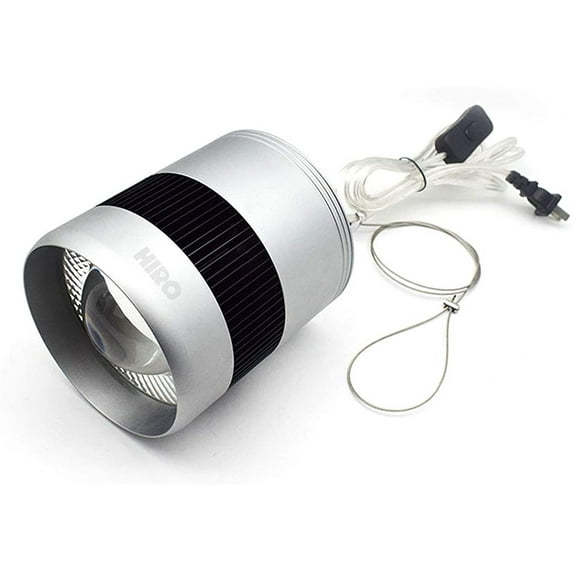 HIRO AQUATICS WRGB Full Spectrum Aquarium Pendant Light with Built-in Cooling Fan, for Fresh Water, No Mounting Arm Included (70W)