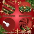 thumbnail image 2 of Red Background Christmas Banner Green Pine Branches New Year Banner Gingerbread Man Star Ornaments Holiday Banner for Christmas Party New Year Celebration Home Decoration, 2 of 9