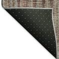 thumbnail image 3 of Addison Rugs Mayfield Washable Transitional Textured Stripes Burgundy Rectangle Rug, 9' x 12', 3 of 6