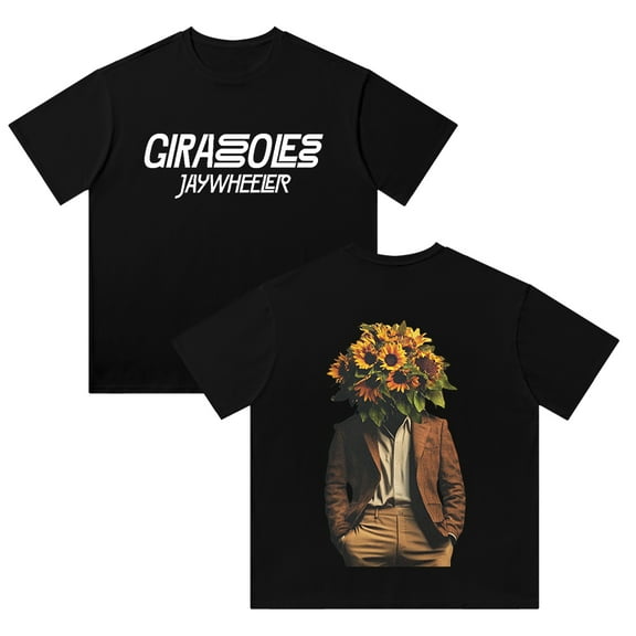 Jay Wheeler Girasoles Album 2025 Cotton T-shirt Casual Short Sleeve Fashion Tees Tops