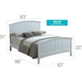 thumbnail image 5 of Glory Furniture Hammond King Panel Bed in White, 5 of 9