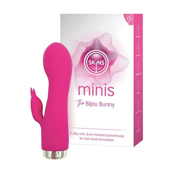 Skins Minis The Bijou Bunny Rabbit Vibrator, Pink