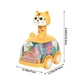 thumbnail image 3 of Press and Go Gear Toy Car Early Learning Activity Vehicle for 1-2 Years Fine Motor Skill Development, 3 of 6