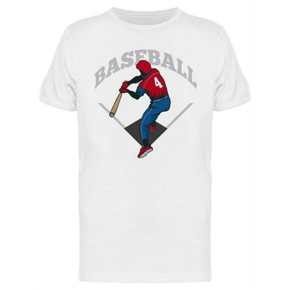 Baseball Player Graphic T-Shirt Men -Image by Shutterstock, Male Large