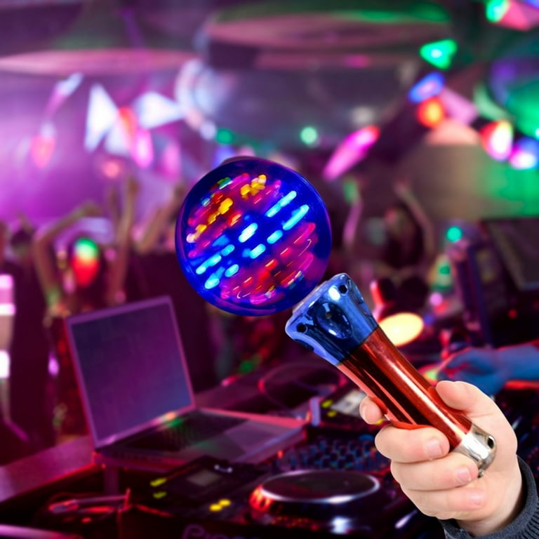 GROFRY Flash Stick Attractive Cool lighting 10 Lights Eye catching Decorative Active Atmosphere Plastic Luminous Round Ball Light Stick for Concert
