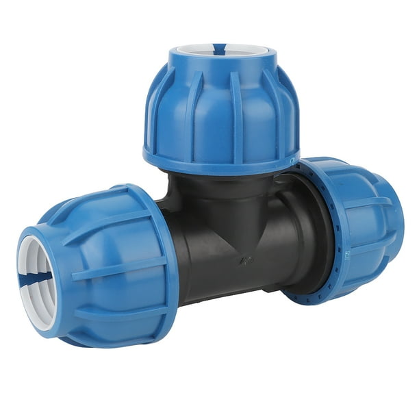PE Plastic Water Pipe Fitting Accessories 50mm Tee Connector for Pipe