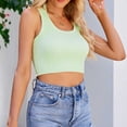 thumbnail image 2 of Women's Cute Crop Tops Sleeveless Knitting Tank Top for Women Workout Gym Camisole Streetwear Club Wear Tanks, 2 of 4
