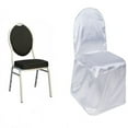 thumbnail image 5 of Efavormart 100 PCSWhite Glossy Satin Banquet Chair Covers, Reusable Elegant Chair Covers, 5 of 10