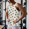 thumbnail image 5 of Fuzoiu Cute Ladybugs Print Men's Workout Tank Tops,Sleeveless Gym Shirt Quick Dry,Fitness Bodybuilding T-Shirt,Muscle Athletic Workout Tee-X-Large, 5 of 7