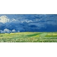thumbnail image 2 of Van Gogh, Vincent 24x14 Gold Ornate Wood Framed with Double Matting Museum Art Print Titled - Wheatfield under thunderclouds, 2 of 4
