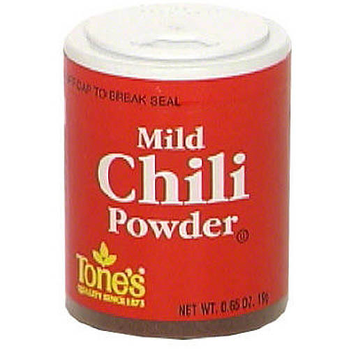 Tone's Mild Chili Powder, 0.65 oz (Pack of 6)