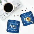 thumbnail image 5 of Pofeuu Happy New Year 2024 (4) Print Leather Coasters Set of 6, Round Cups Mugs Mat Pad for Home Kitchen Heat Resistant Drink Coasters,Square, 5 of 7