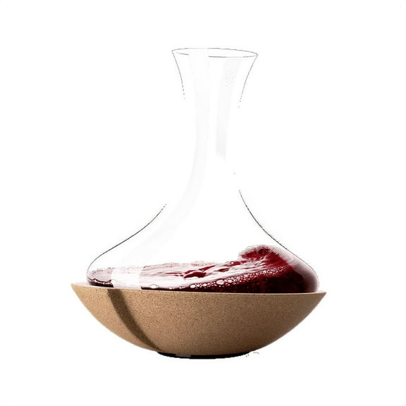 Vacu Vin Swirling Carafe Crystal Glass Decanter