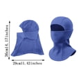 thumbnail image 4 of QATAINLAV Kids Windproof Face Cover Balaclava Hoodie Hat Child Cold Weather Hunting Head Skull Caps Sky Blue, 4 of 9