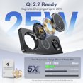 thumbnail image 3 of Cargador inalámbrico AC ISLAND T9 Elite 25W con soporte plegable, 3 of 9