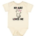 thumbnail image 3 of Inktastic My Aunt Loves Me Kitty Girls Baby Bodysuit, 3 of 5