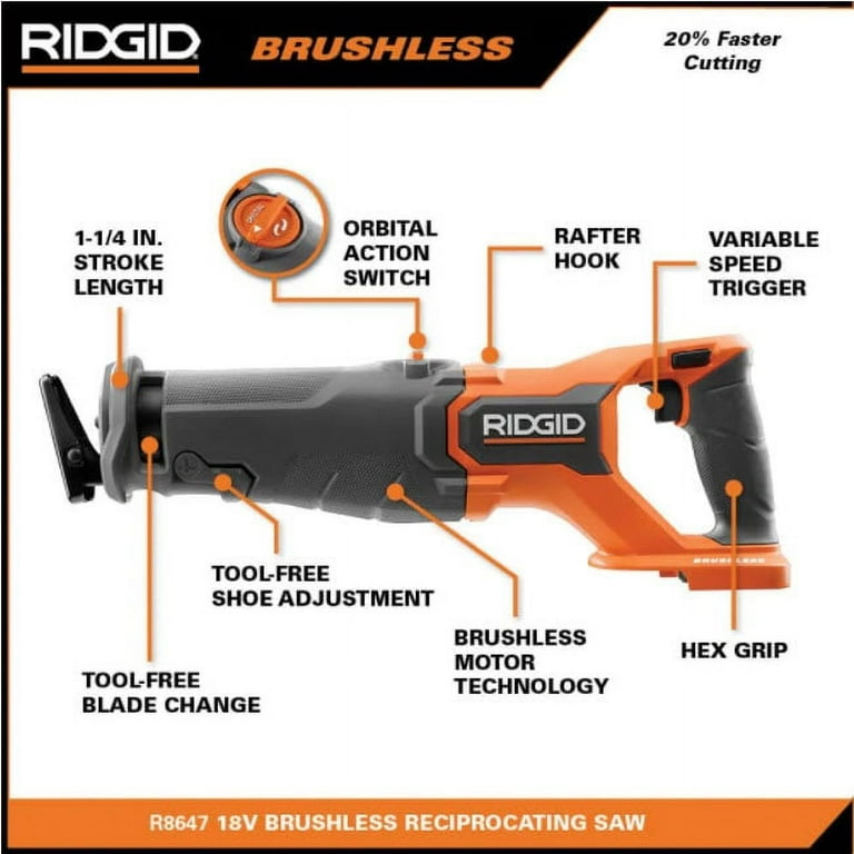 Ridgid tools sawzall sale