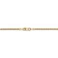 thumbnail image 4 of 14k Yellow Gold 16 Inch 2mm Rope Chain Necklace Pendant Charm, 4 of 9